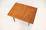 Bord, hjultrissor, teak.