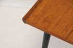 Bord, hjultrissor, teak.