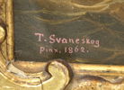 Thomas Svaneskog, olja på duk, signerad, 1862.