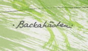 Jan Stenvinkel, ''Backahästen'', litografi EA, signerad.