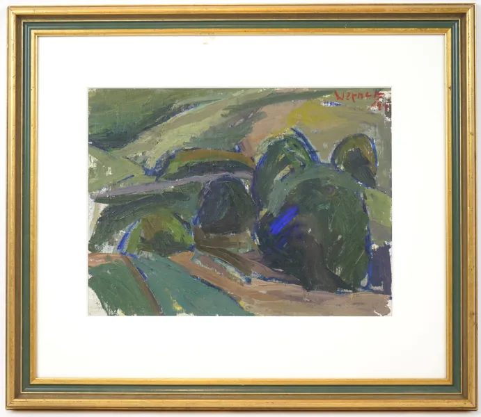 Nalle Werner, olja på duk, signerad, 1944.