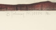 Bert-Johnny Nilsson, litografi 103/150, signerad, 1976.
