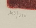 Bert-Johnny Nilsson, litografi 103/150, signerad, 1976.