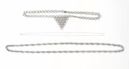 Halslänkar, 3 st, silver 925.