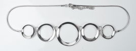 Collier med ormlänk, silver 925.