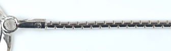 Collier med ormlänk, silver 925.