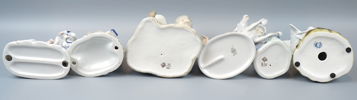 Figuriner, 6 st, porslin, bl.a Lladro.