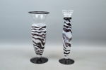 Kjell Engman, "Safari", vas och ljusstake, glas, Kosta Boda.