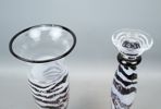 Kjell Engman, "Safari", vas och ljusstake, glas, Kosta Boda.