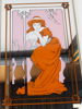 Spegel med Art Nouveau motiv, 3 st.