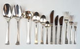 Bestickservis, 98 delar, nysilver, ''Operett''.