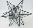 Taklampa, glas/metall.