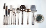 Bestickservis, 79 delar, nysilver, ''Ingrid''.