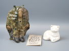 Figuriner, 2 st, porslin, John Bauer Troll och katt, Rosa Ljung.