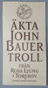 Figuriner, 2 st, porslin, John Bauer Troll och katt, Rosa Ljung.
