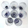 Erika Lagerbielke, vitvinsglas, 8 st, ''Intermezzo'', Orrefors.