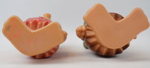 Figurer, 2 st, Fred Flinta och Barney, plast, Hanna-Barbera Productions.