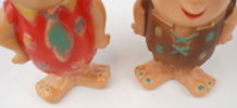 Figurer, 2 st, Fred Flinta och Barney, plast, Hanna-Barbera Productions.
