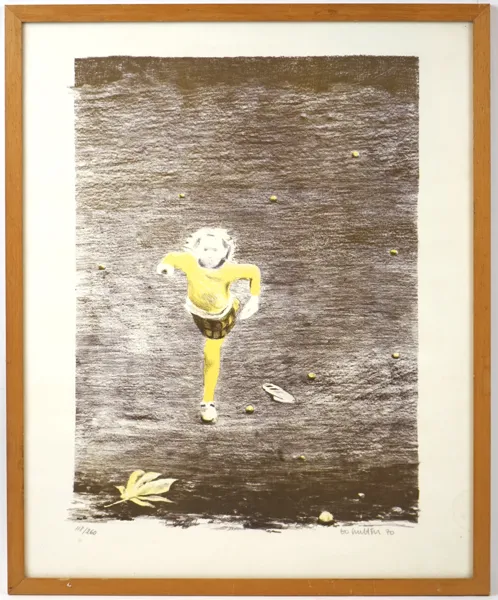 Bo Hultén, litografi 118/260, signerad, 1970.