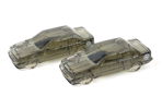Skulpturer, glas, ett par, Volvo 850 GLT, Limited Edition, Reijmyre.