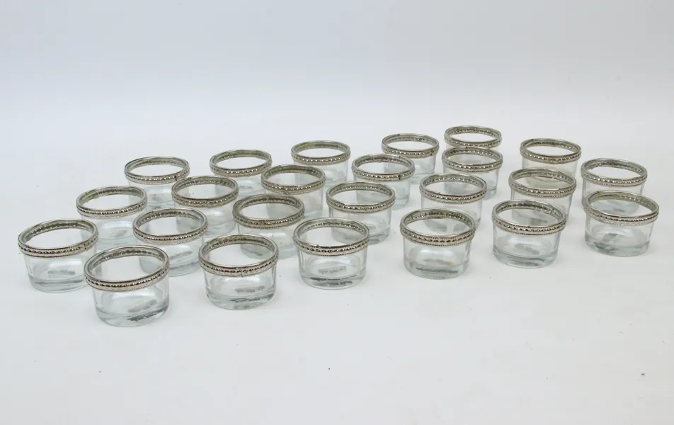 Ljuslyktor, 24 st, glas/metall, Miljögården.