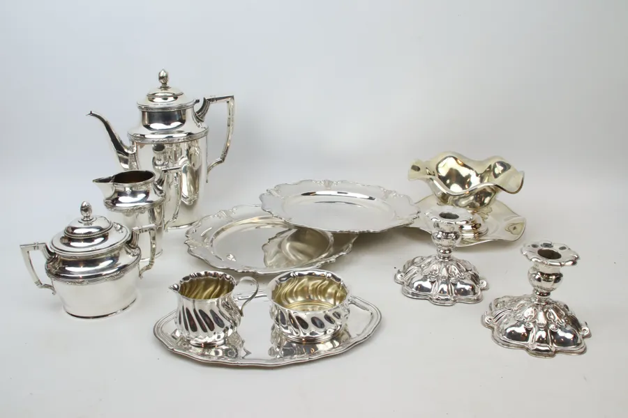 Nysilver, 11 delar.