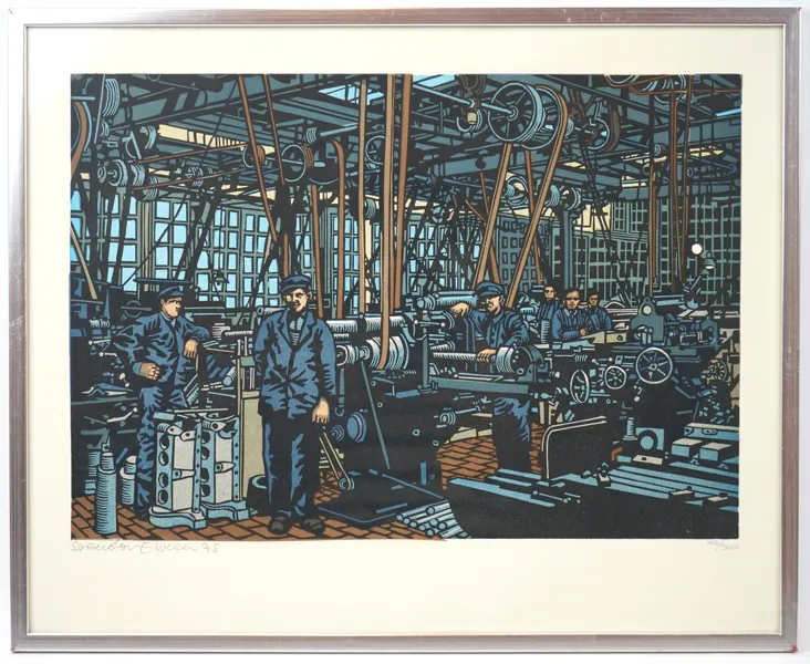 Svenolov Ehrén, litografi 42/360, signerad, 1978.