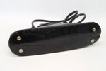 Mulberry, "Breton", axelremsväska, svart congoläder/mässingsdetaljer.