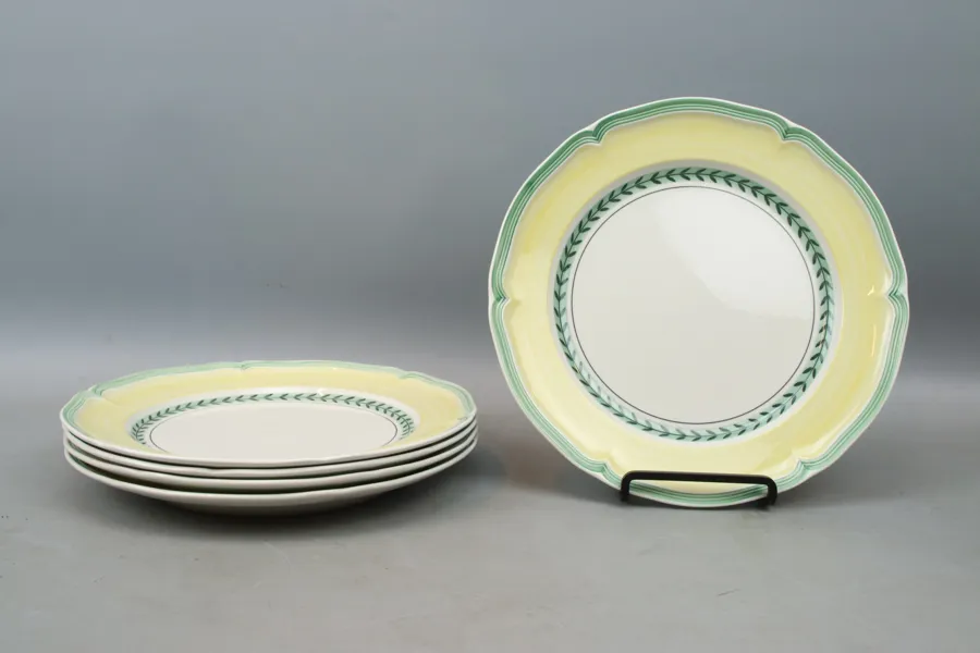 Villeroy & Boch, "French Garden Vienne", mattallrikar, 5 st, porslin.