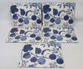 Josef Frank, "La Plata", bordstabletter och coasters, 5+4 st, Firma Svenskt Tenn.