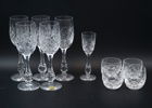 Frtiz Kallenberg, glasservisdelar, 10 st, Pompadour, Kosta.