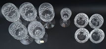 Frtiz Kallenberg, glasservisdelar, 10 st, Pompadour, Kosta.