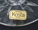Frtiz Kallenberg, glasservisdelar, 10 st, Pompadour, Kosta.