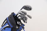 Herrgolfset, grafit, samt golfväska.