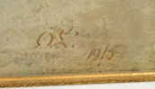 Oidentifierad konstnär, olja på duk, signerad, 1915.