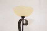 Golvlampa samt vägglampa, metall/glas, Cottex.