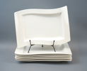 Tallrikar, 6 st, porslin, ''New Wave'', Villeroy & Boch.