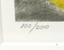 Allan Madsen, litografi 102/200, signerad.