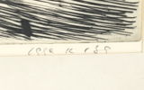 Igge Karlsson, etsning 11/30, signerad, 1989.