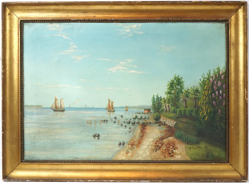 Axel Frid, olja på duk, signerad, 1918.