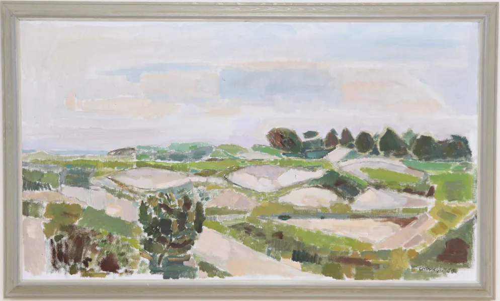 Gösta Calmeyer, olja på duk, signerad, 1960.