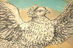 Pablo Picasso, efter, "Colombe volant (À l'arc-en-ciel)", litografi, signerad i trycket.