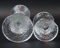 Timo Sarpaneva, ljusstakar, 2 st, glas, ''Festivo'', Iittala, Finland, signerade.