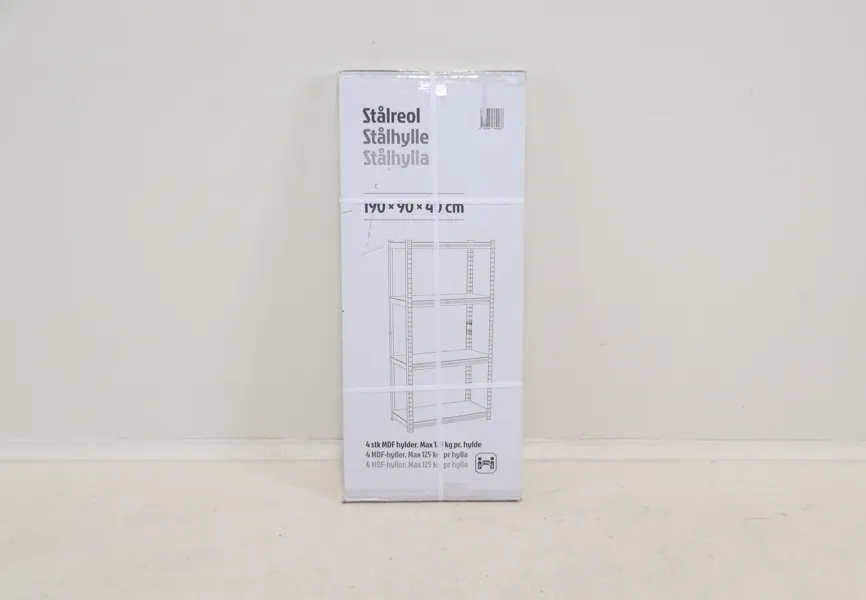 Hylla, stål/MDF.