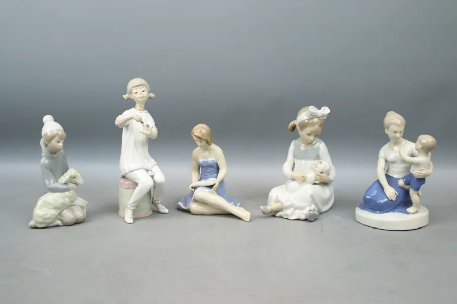 Figuriner, 5 st, bl.a Lladro.