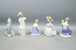 Figuriner, 5 st, bl.a Lladro.
