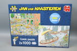 Pussel, 6 st, bl.a Jan van Haasteren, Jumbo.