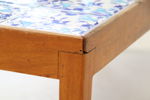 Soffbord, teak/kakel.