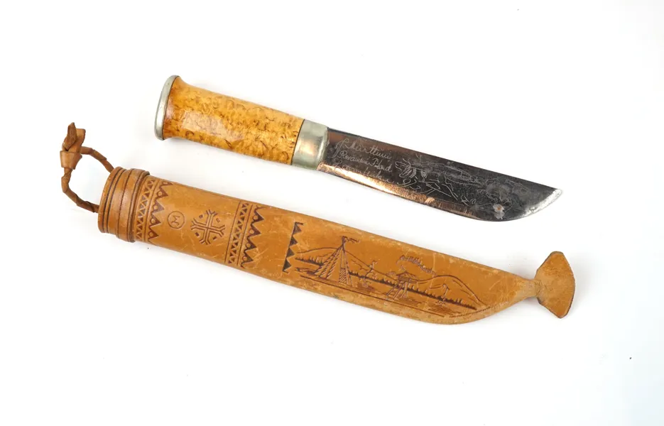 Kniv med slida, J. Marttiini, Finland.