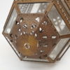 Taklampa, glas/metall.